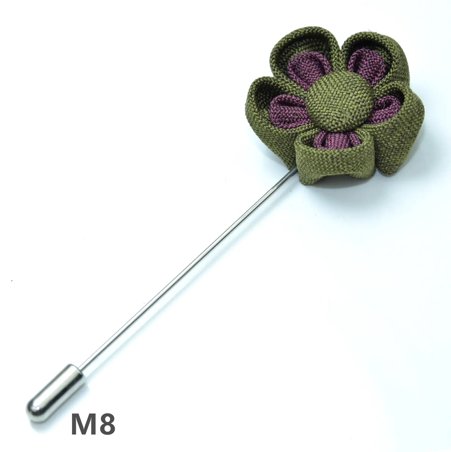 Floral Brooch for Hanfu - Two Color Petals Design