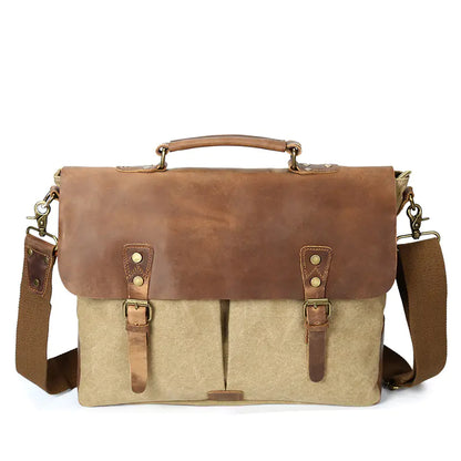 Canvas Crossbody Bag - Vintage Men's Bag