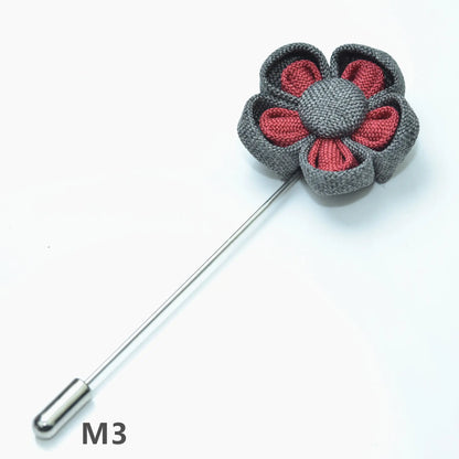 Floral Brooch for Hanfu - Two Color Petals Design