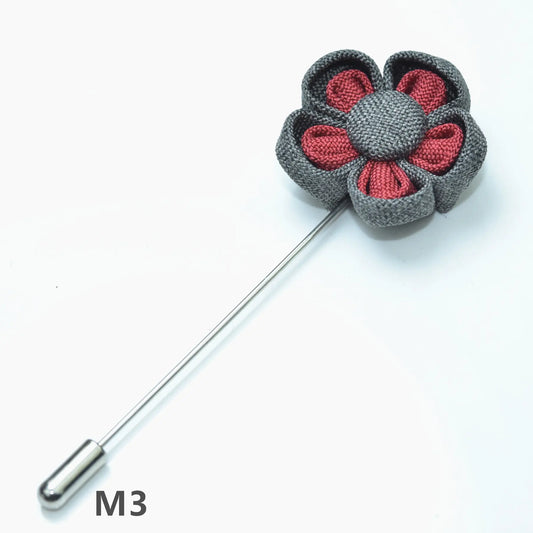 Floral Brooch for Hanfu - Two Color Petals Design