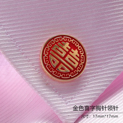 Men's Crystal Lapel Pin Fashionable Suit Brooch