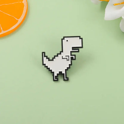 Cartoon Dinosaur Dripping Oil Enamel Brooch for Bags
