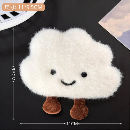 Cute Cartoon Cloud Decor Keychain and Brooch Accessory