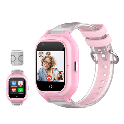 LogHog 4G Kids Smart Watches Girls Unlocked Wrist Phone with Real Time GPS TrackingVideo CallingCameraTemperatureHeartrate Monitor Global Kids Phone Watch for Children