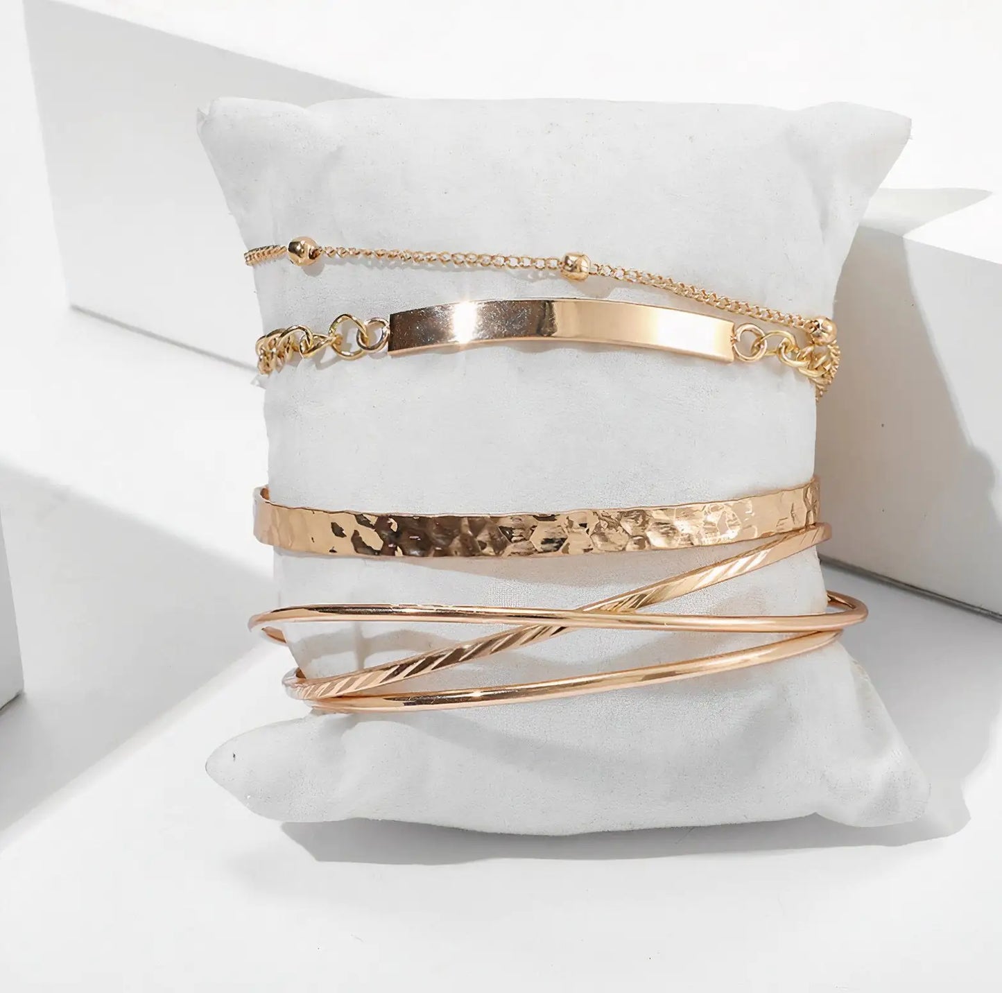 Stacked Bracelet Set #18 - Trendy Layered Jewelry | Aethel Adorn