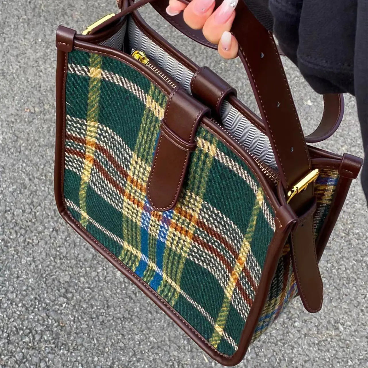 Retro Luxury Women's Messenger Bucket Shoulder Bag