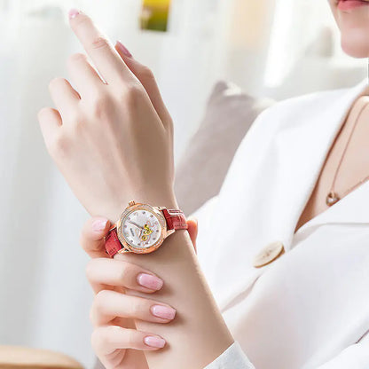 Women's Swiss Waterproof Mechanical Watch with Luminous Feature