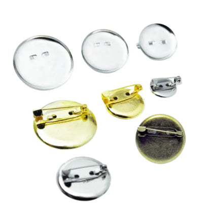 DIY 3CM Vintage Gold Nickel-Free Brooch Pins