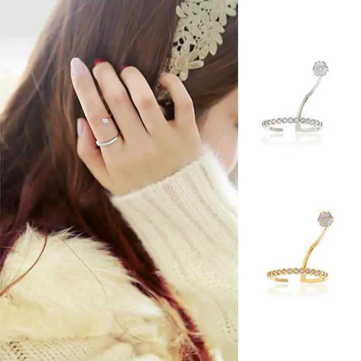 Yours Truly Swarovski Crystal Rings