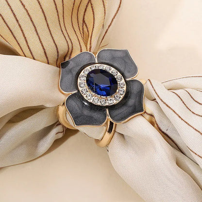 Camellia Shell Scarf Buckle and Multi-Functional Brooch