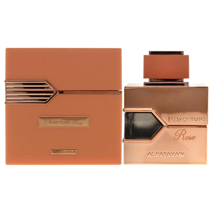 Al Haramain LAventure Rose - Arabian Perfume for Women - Long Lasting Perfume for Women - Floral Woody Eau de Parfum Fragrances - 3.4 oz
