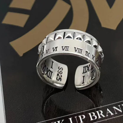 Men's Trendy Punk Hip Hop Rivet Ring