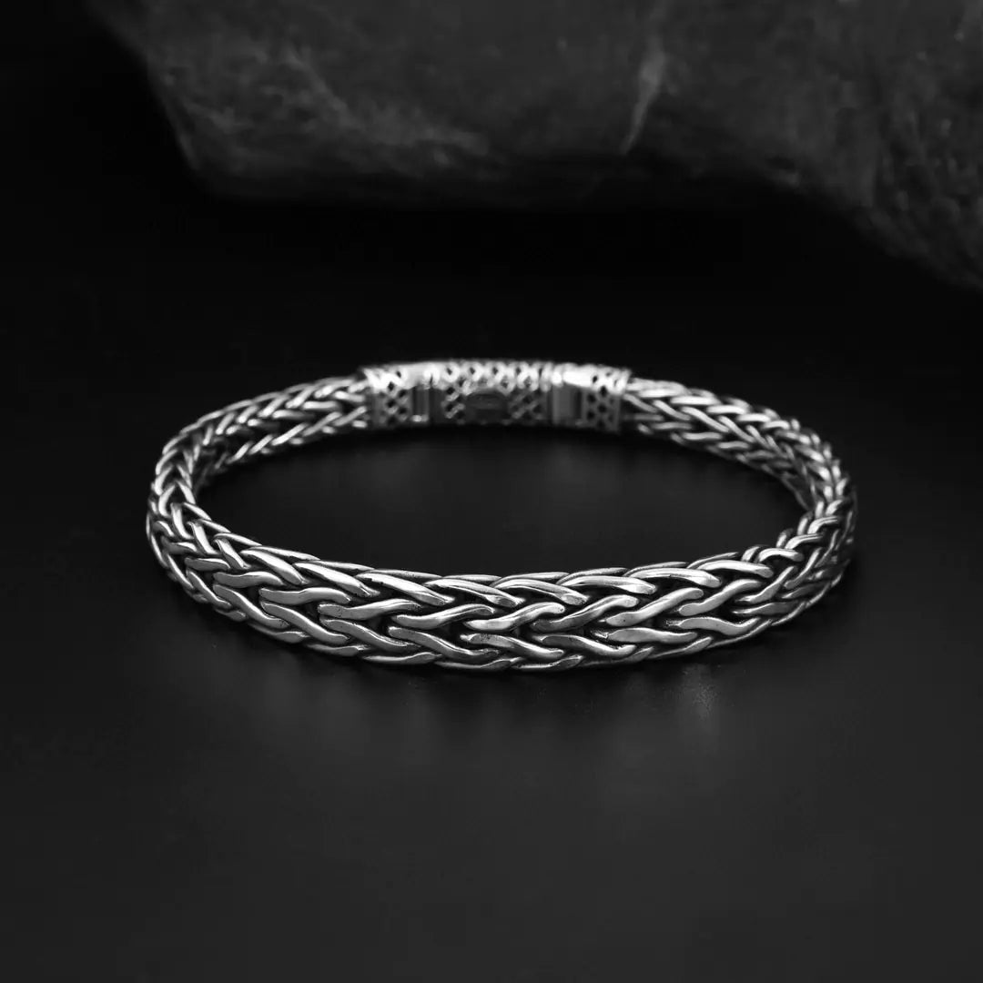 S925 Sterling Silver Fashion Handwoven Bracelet