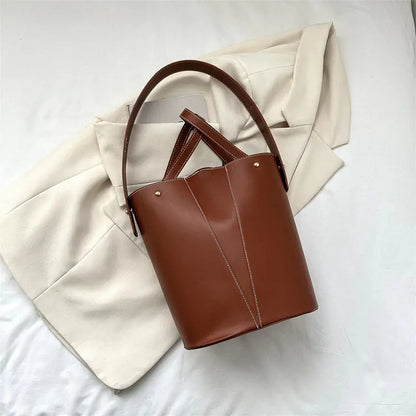 Women's Casual Large Capacity Handheld Bucket Bag