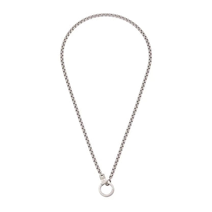 Air & Anchor Cuff Keeper Ring Holder Necklace for Women and Men Necklace Ring Holder & Charm Holder Ring Keeper Necklace Ring Necklace Holder for Women and Men