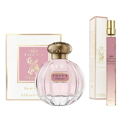 Tocca Cleopatra Perfume Set for Women 100 ml (3.38 oz) + 10 ml (0.34 oz) - Warm Floral Grapefruit Jasmine Vanilla Musk ($172 Value)