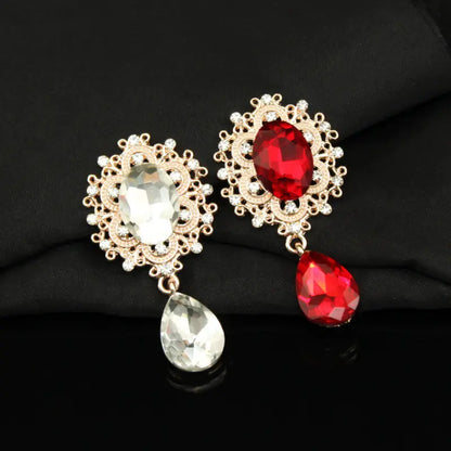 2020 Vintage Water Drop Glass Brooch Pin for Scarf