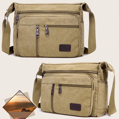 Quality Canvas Crossbody Travel Bag for Men