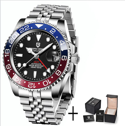 Calendar Luminous Men's Stainless Steel Watch