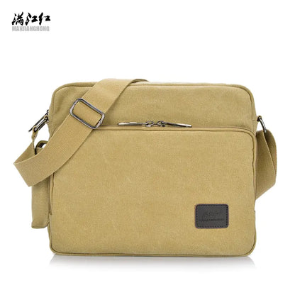 Vintage Canvas Crossbody Bag for Men
