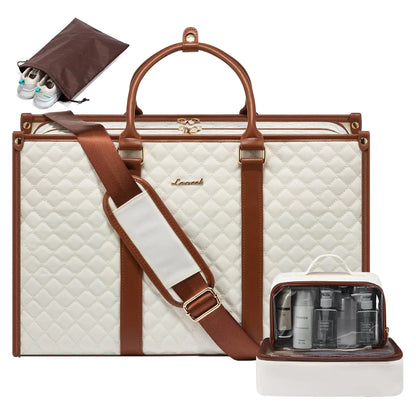 LOVEVOOK Carry on Weekender Bag for Women with Toiletry Bag Large Travel Duffle Bag Overnight Bag with Laptop Compartment Hospital Bag for Labor and Delivery Gym Bag with Wet Pocket Shoe Bag