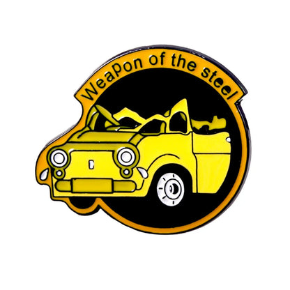 Anime Chainsaw Car Brooch Pins - Makima Pochita Cosplay Enamel Pins - Metal Badge Jewelry Accessory for Backpack Clothes Caps (Car Pin)