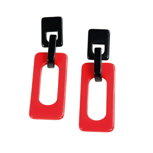 Roz -Red Earrings