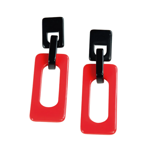 Roz -Red Earrings