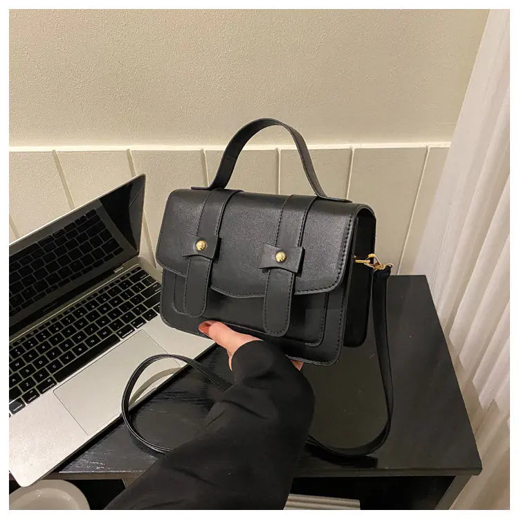 Retro Casual Crossbody Bag with Simple Texture