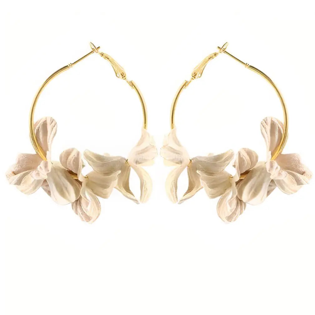 Aussie White Earrings - Classic Elegant Jewelry | Aethel Adorn