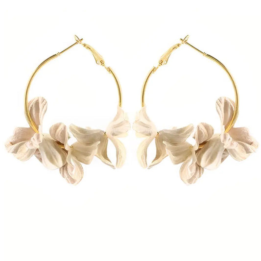 Aussie White Earrings - Classic Elegant Jewelry | Aethel Adorn