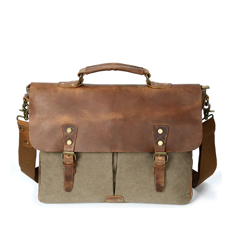 Canvas Crossbody Bag - Vintage Men's Bag