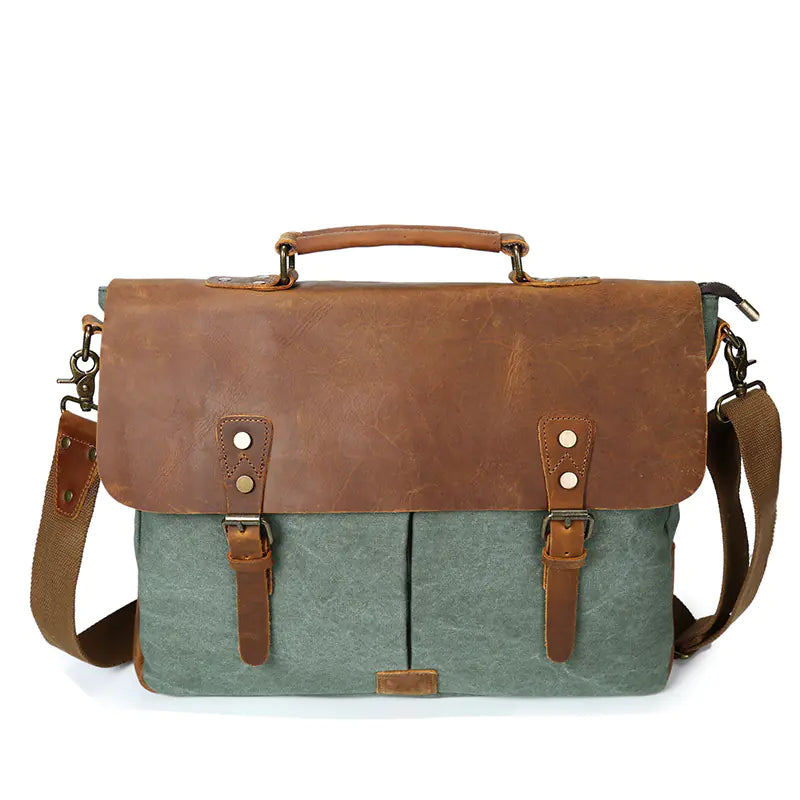 Canvas Crossbody Bag - Vintage Men's Bag