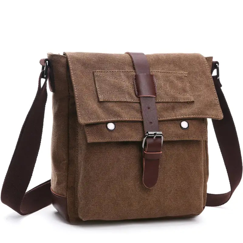 Korean Fashion Casual Canvas Crossbody Bag for Men