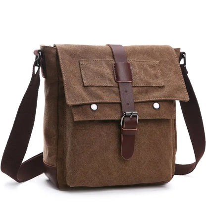 Korean Fashion Casual Canvas Crossbody Bag for Men