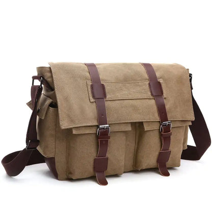 Korean Fashion Casual Canvas Crossbody Bag for Men