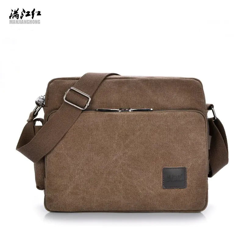 Vintage Canvas Crossbody Bag for Men