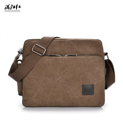 Vintage Canvas Crossbody Bag for Men