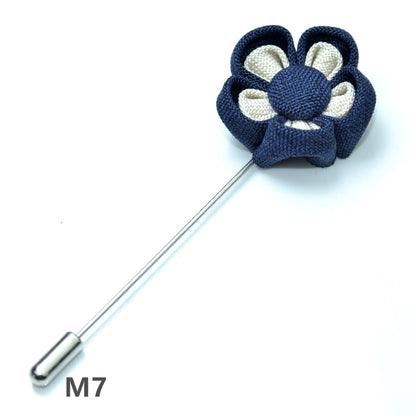 Floral Brooch for Hanfu - Two Color Petals Design