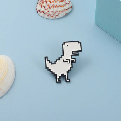Cartoon Dinosaur Dripping Oil Enamel Brooch for Bags