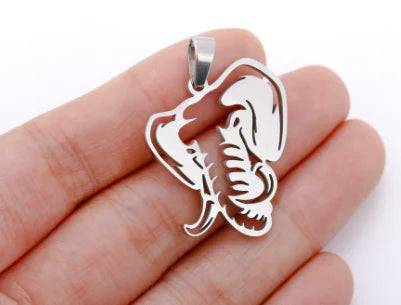 Stainless Steel Eagle Pendant - Silver (One Piece)