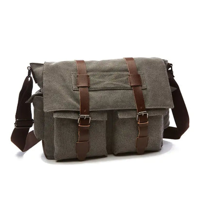 Korean Fashion Casual Canvas Crossbody Bag for Men