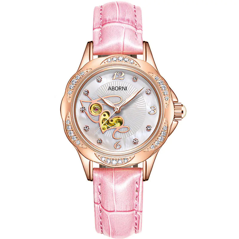 Women's Swiss Waterproof Mechanical Watch with Luminous Feature