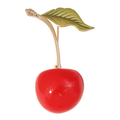 Red Cherry Brooch for Women - Stylish and Chic Accessory