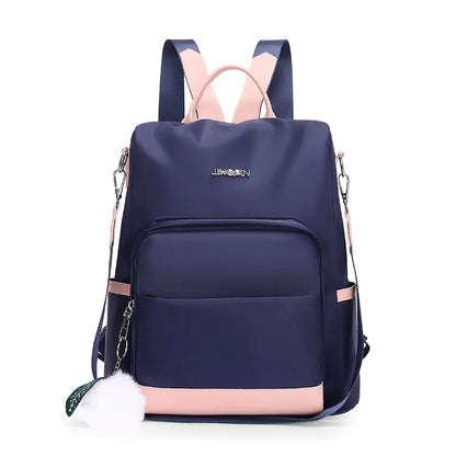 Women's Fashion Travel Oxford Canvas Backpack Bag