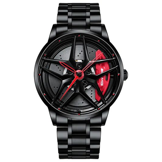 Men's Fashion Stereo Watch - Pentagram Forging Hub Model