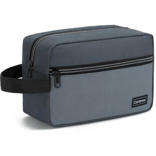 Carbrea Travel Toiletry Bag - Small Toiletry Bag for Men Skincare Bag Doop Kit for Toiletries Accessories Gifts - Grey