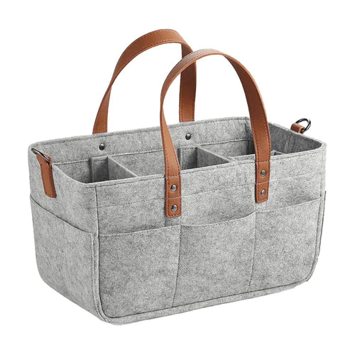 CherryBlossoms Large Capacity Diaper Bag Felt Bag Diaper Bag Baby Travel Storage Bag Mommy Bag Handbag for Diaper Toys Bottles Wipes Books