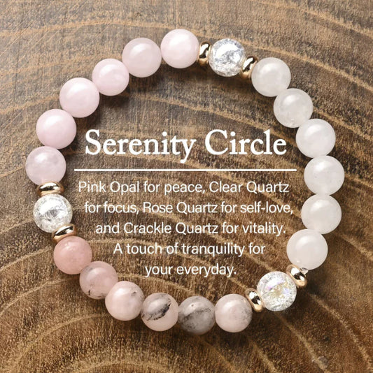Natural Pink Crystal Bracelet for Women (One Piece)