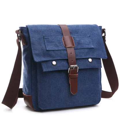 Korean Fashion Casual Canvas Crossbody Bag for Men